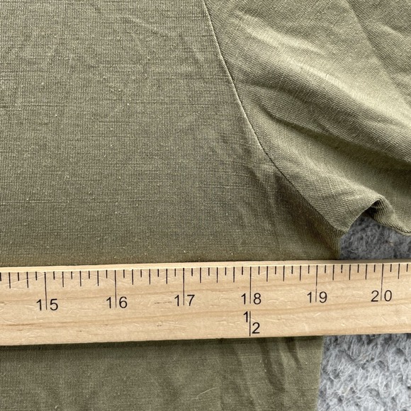 Fjallraven T-Shirt Men Medium Green Outdoor Minimalist Gorpcore Travel Cabin 90s - Picture 5 of 9